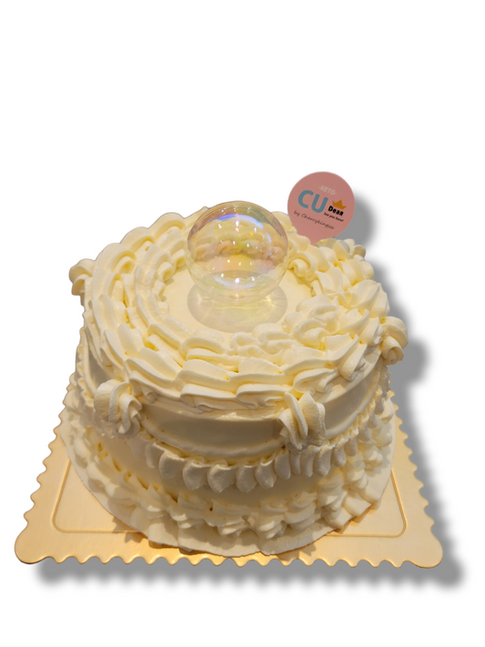 白蕾絲原味蛋糕