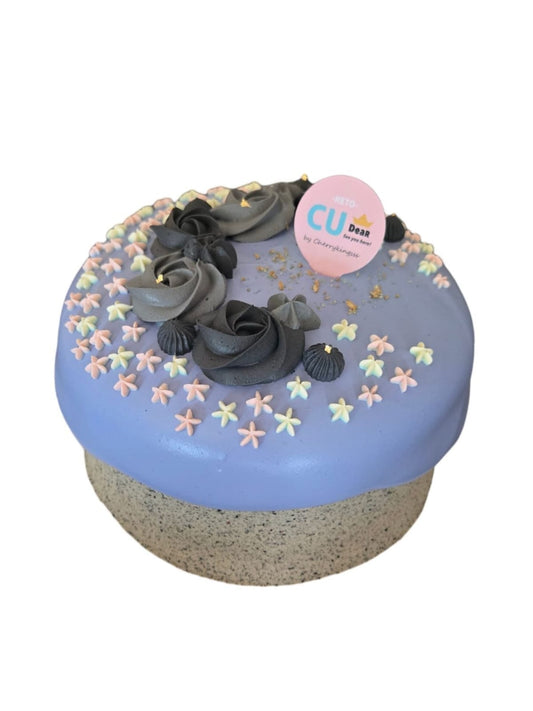 芋紫奶蓋伯爵茶忌廉朱古力蛋糕 (半月花款)