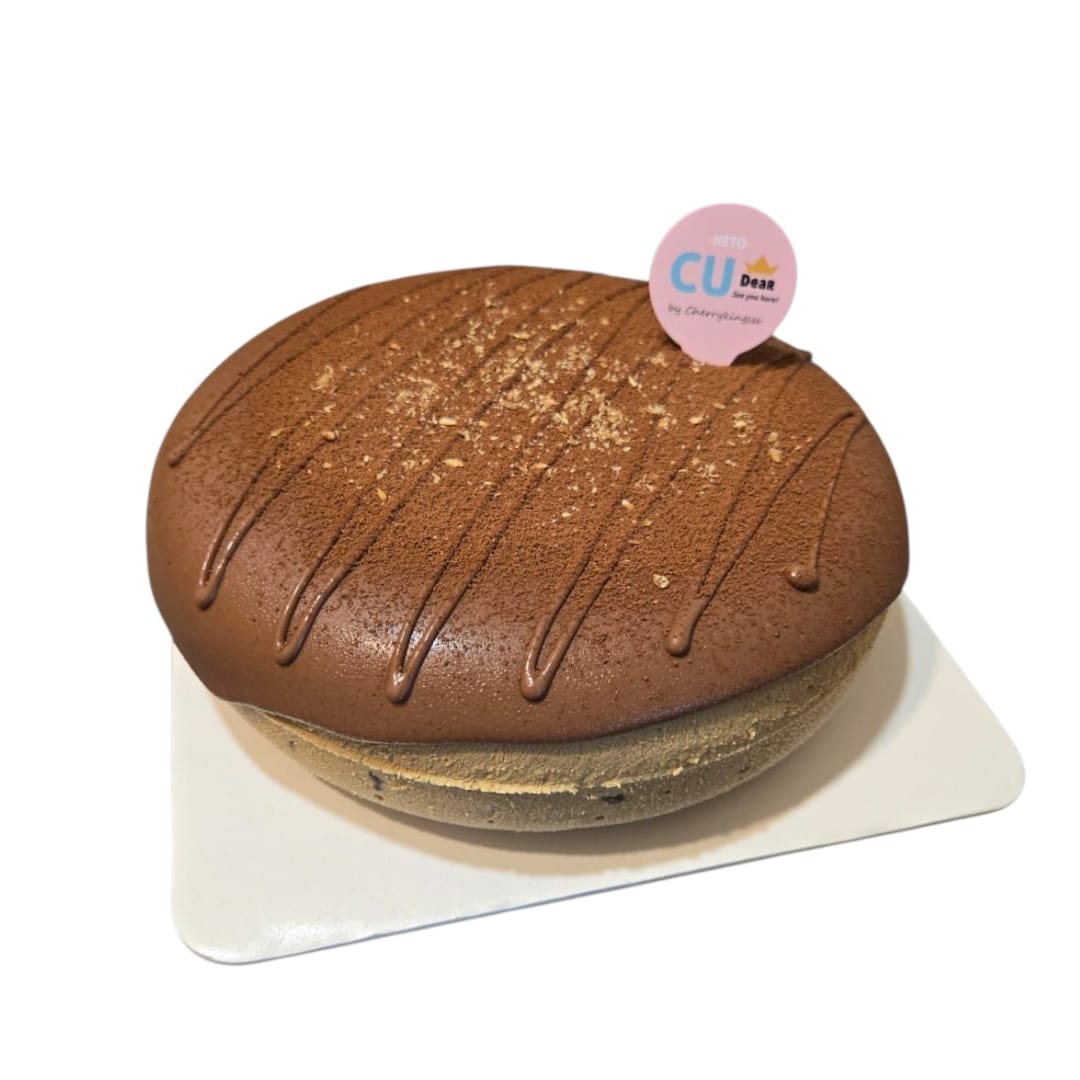 無糖6吋朱古力粉雪糕蛋糕