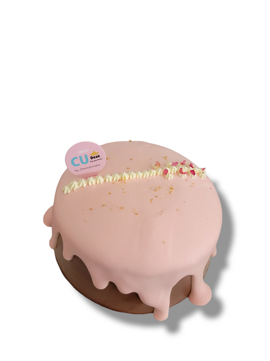 粉紅奶蓋朱古力忌廉朱古力蛋糕