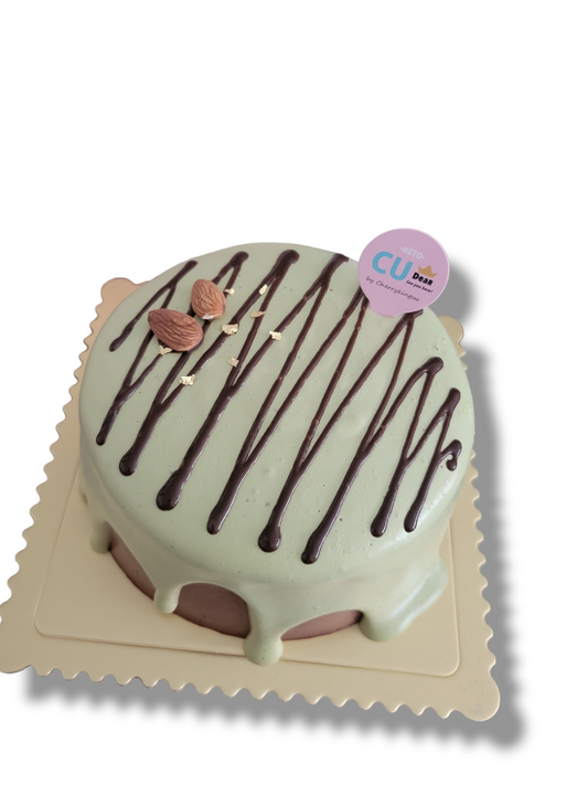 綠茶奶蓋朱古力忌廉朱古力蛋糕