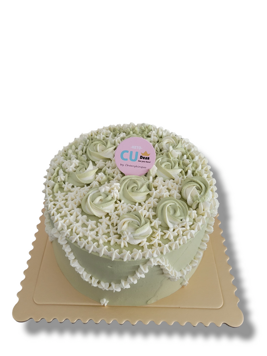 綠茶忌廉綠茶蛋糕(綠茶花款)