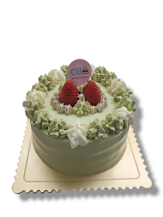 士多啤梨綠茶忌廉綠茶蛋糕