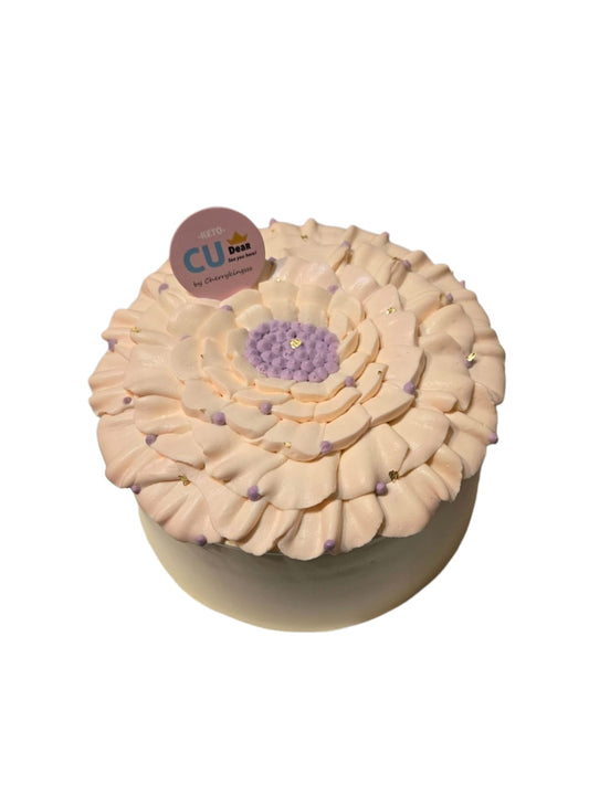 原味忌廉原味蛋糕(粉花紫芯)